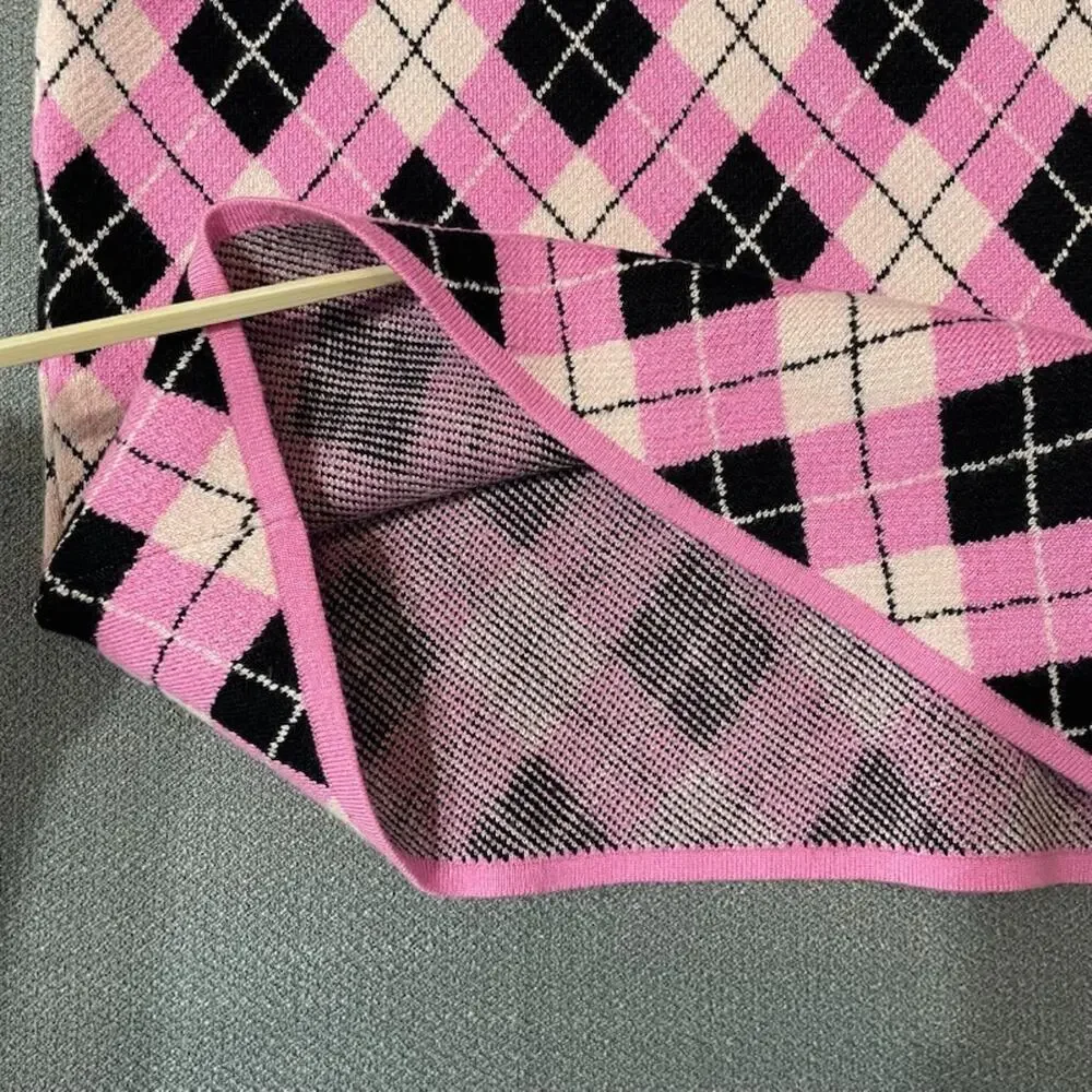 Coco And Shay Pink Plaid Skirt Large Clueless 90s Cher Mean Girls Y2K Barbiecore